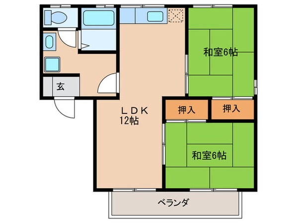 セジュールプロプルＢ棟の物件間取画像